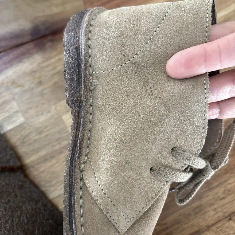Crewcuts 1990 MacAlister boots suede Dark Chestnut Boys Size K 1 Made Italy NEW